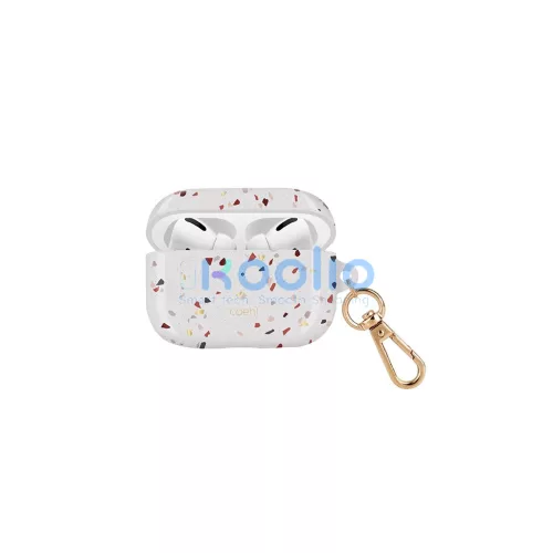 UNIQ Coehl Terrazzo tok AirPods Pro készülékhez természetes fehér