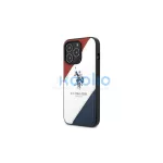 US Polo USHCP14XPSO3 iPhone 14 Pro Max 6,7 készülékhez tok Tricolor Embossed fehér