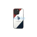 US Polo USHCP14XPSO3 iPhone 14 Pro Max 6,7 készülékhez tok Tricolor Embossed fehér
