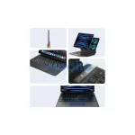 USAMS iPadPro 12.9" készülékhez védőtok billentyűzettel Miaoke Series IPP12MG01 (US-BH876) fekete