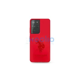   US Polo USHCS21LSLHRTRE Silicone On Tone tok S21 Ultra G998 készülékhez piros