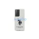 US Polo USHCS21LSLHRWH Samsung Galaxy S21 Ultra G998 készülékhez tok Silicone Logo fehér