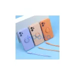 Beline iPhone 12 ProMax készülékhez Silicone Ring tok óceánkék