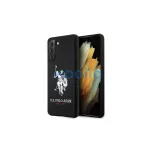 US Polo USHCS21MSLHRBK S21+ G996 készülékhez szilikon tok Silicone Logo fekete