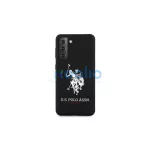 US Polo USHCS21MSLHRBK S21+ G996 készülékhez szilikon tok Silicone Logo fekete