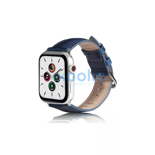 Beline Apple Watch készülékhez bőrszíj 42/44/45/49mm kék