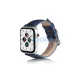 Beline Apple Watch készülékhez bőrszíj 42/44/45/49mm kék