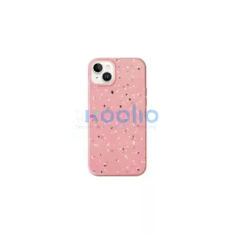   UNIQ Coehl Terrazzo tok iPhone 14/15/13 6,1 készülékhez korall rózsaszín