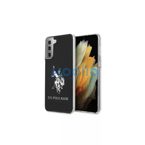 US Polo USHCS21STPUHRBK Samsung Galaxy S21 G991 készülékhez tok Shiny Big Logo fekete
