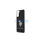 US Polo USHCS21STPUHRBK Samsung Galaxy S21 G991 készülékhez tok Shiny Big Logo fekete