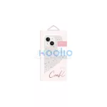 UNIQ Coehl Terrazzo tok iPhone 14 Plus / 15 Plus készülékhez 6,7 homokkő