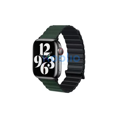 Beline Apple Watch Magnetic Pro szíj 38/40/41mm Apple Watch készülékhez – fekete/zöld doboz
