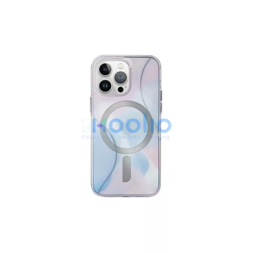UNIQ tok Coehl Palette iPhone 15 Pro Max 6.7" Magnetic Charging készülékhez kék/alkonykék