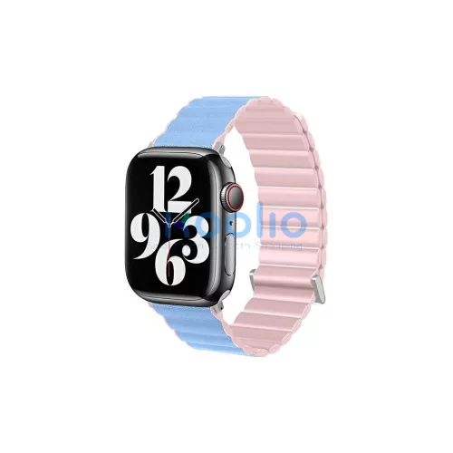 Beline Apple Watch készülékhez Magnetic Pro Strap 38/40/41mm – rózsaszín/kék, rózsaszín/Sierra Box