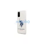 US Polo USHCS62SLHRWH S20 G980 készülékhez tok Silicone Collection fehér