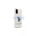 US Polo USHCS62SLHRWH S20 G980 készülékhez tok Silicone Collection fehér