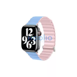   Beline Apple Watch Magnetic Pro szíj Apple Watch készülékhez 42/44/45/49mm – rózsaszín/kék, rózsaszín/Sierra doboz