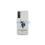 US Polo USHCS21SSLHRWH S21 G991 készülékhez Silicone Logo tok fehér