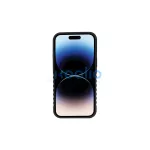 Audi valódi bőr MagSafe iPhone 14 Pro 6.1" készülékhez kemény tok fekete-piros AU-TPUPCMIP14P-R8/