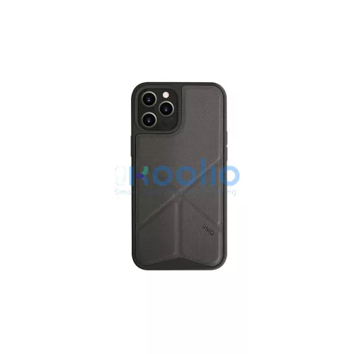 UNIQ Transforma tok iPhone 12 Pro Max 6,5" készülékhez szénszürke