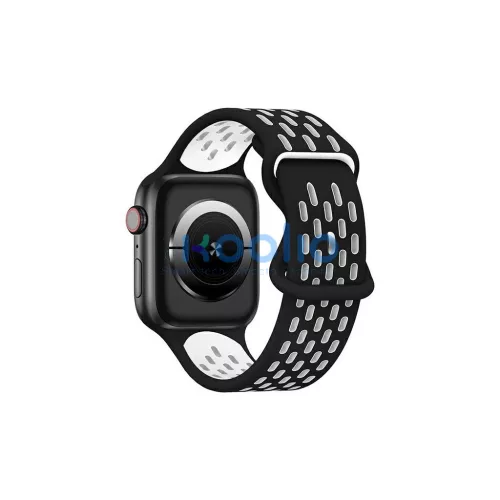 Beline Apple Watch készülékhez New SportSilicone óra szíj 38/40/41mm fekete/fehér Box