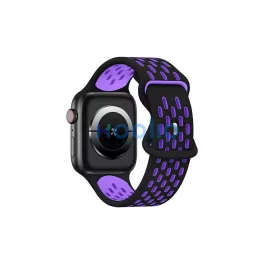   Beline Apple Watch készülékhez New SportSilicone szíj 38/40/41mm fekete/lila doboz