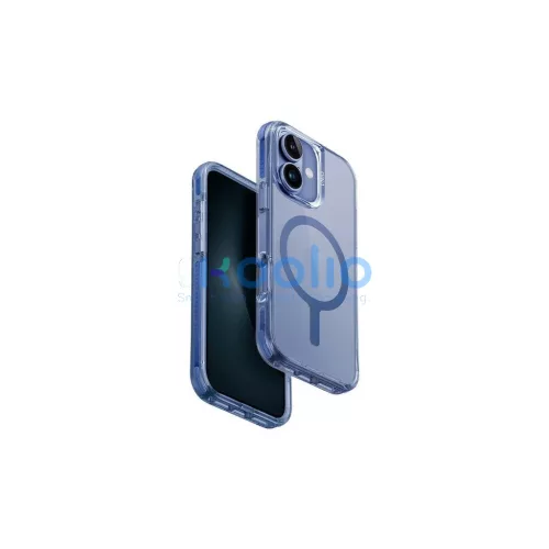 UNIQ Combat iPhone 16 Plus 6.7" Magclick töltőtok iPhone 16 Plus készülékhez kék/gyöngyházkék