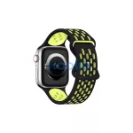 Beline New SportSilicone szíj Apple Watch 42/44/45/49 mm készülékhez, fekete/sárga, doboz