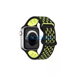   Beline New SportSilicone szíj Apple Watch 42/44/45/49 mm készülékhez, fekete/sárga, doboz