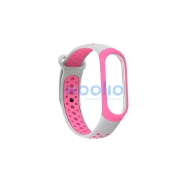   Beline Mi Band 3/4 design szíj Mi Band 3/4 készülékhez rózsaszín-szürke
