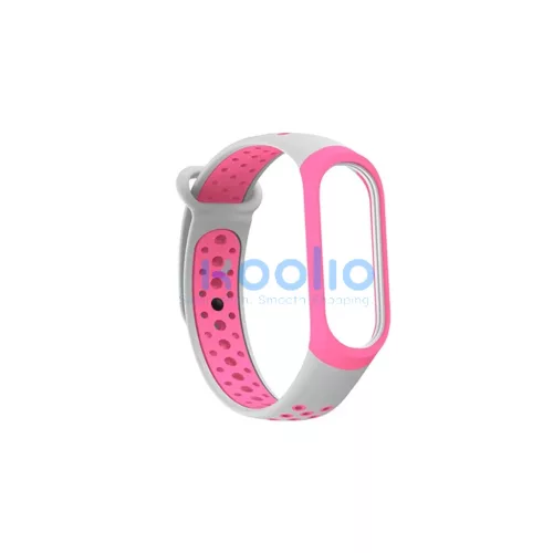 Beline Mi Band 3/4 design szíj Mi Band 3/4 készülékhez rózsaszín-szürke