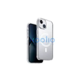   UNIQ Combat tok iPhone 14 Plus / 15 Plus 6,7" készülékhez Magclick Charging satin átlátszó