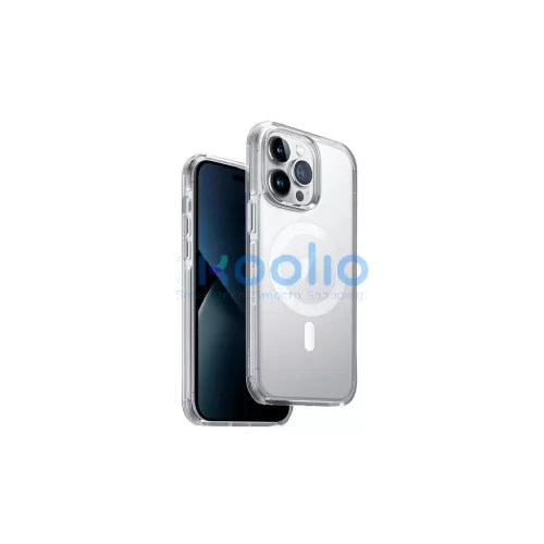 UNIQ Combat Case tok iPhone 14 Pro 6,1" készülékhez Magclick Charging szatén áttetsző