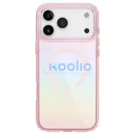UNIQ Iridescia tok iPhone 17 Pro Max készülékhez Magclick Charging pink prism rózsaszín