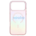 UNIQ Iridescia tok iPhone 17 Pro Max készülékhez Magclick Charging pink prism rózsaszín