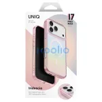 UNIQ Iridescia tok iPhone 17 Pro Max készülékhez Magclick Charging pink prism rózsaszín