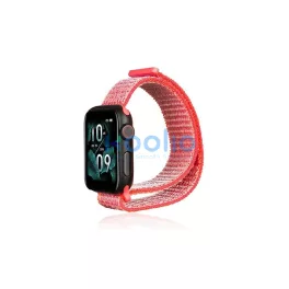  Beline Apple Watch szíj Nylon42/45/45/49mm, Apple Watch készülékhez, rózsaszín / élénk rózsaszín