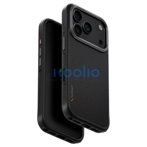 UNIQ Keva Case iPhone 17 Pro készülékhez Magclick Charging fekete