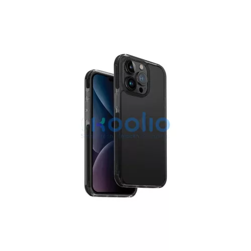 UNIQ tok Combat iPhone 15 Pro 6.1" készülékhez, szénfekete