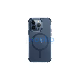   UNIQ Combat iPhone 15 Pro készülékhez 6.1" Magclick töltőtok füstkék