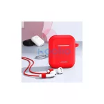 USAMS AirPods készülékhez szilikon védőtok BH423AP04 (US-BH423) piros