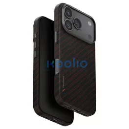   UNIQ Keva EDGE Magclick Charging tok iPhone 17 Pro készülékhez narancssárga