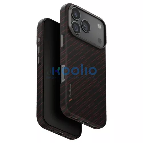 UNIQ Keva EDGE Magclick Charging tok iPhone 17 Pro készülékhez narancssárga