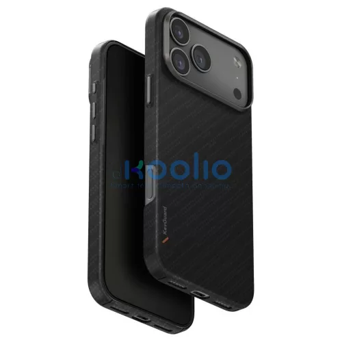 UNIQ Keva EDGE Magclick Charging tok iPhone 17 Pro Max készülékhez fekete