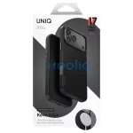 UNIQ Keva EDGE Magclick Charging tok iPhone 17 Pro Max készülékhez fekete