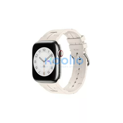 Beline Apple Watch szilikon Ultra szíj 38/40/41mm Apple Watch készülékhez bézs/starlight doboz