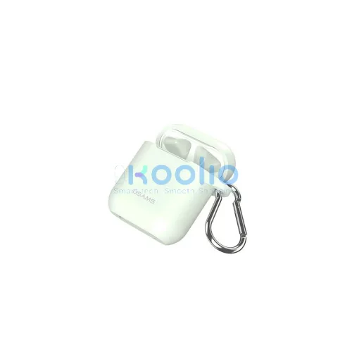 USAMS szilikon védőtok AirPods készülékhez BH423AP05 (US-BH423) fluoreszkáló