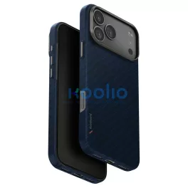   UNIQ Keva EDGE tok iPhone 17 Pro Max készülékhez, Magclick Charging töltő kék