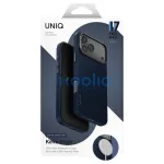 UNIQ Keva EDGE tok iPhone 17 Pro Max készülékhez, Magclick Charging töltő kék