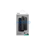 UNIQ Heldro Mag iPhone 15 Pro 6.1 készülékhez Magclick töltőtok fekete/gőzfüst